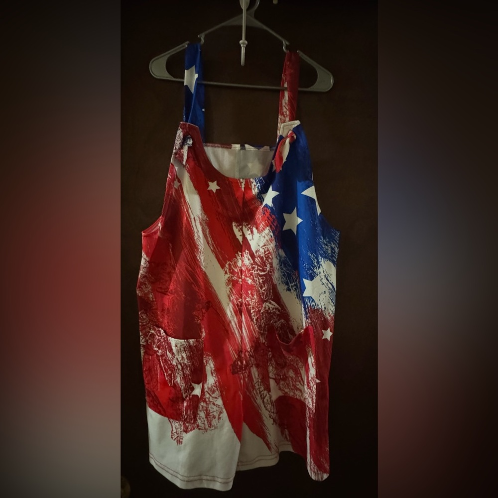 Large Patriotic Shorts romper